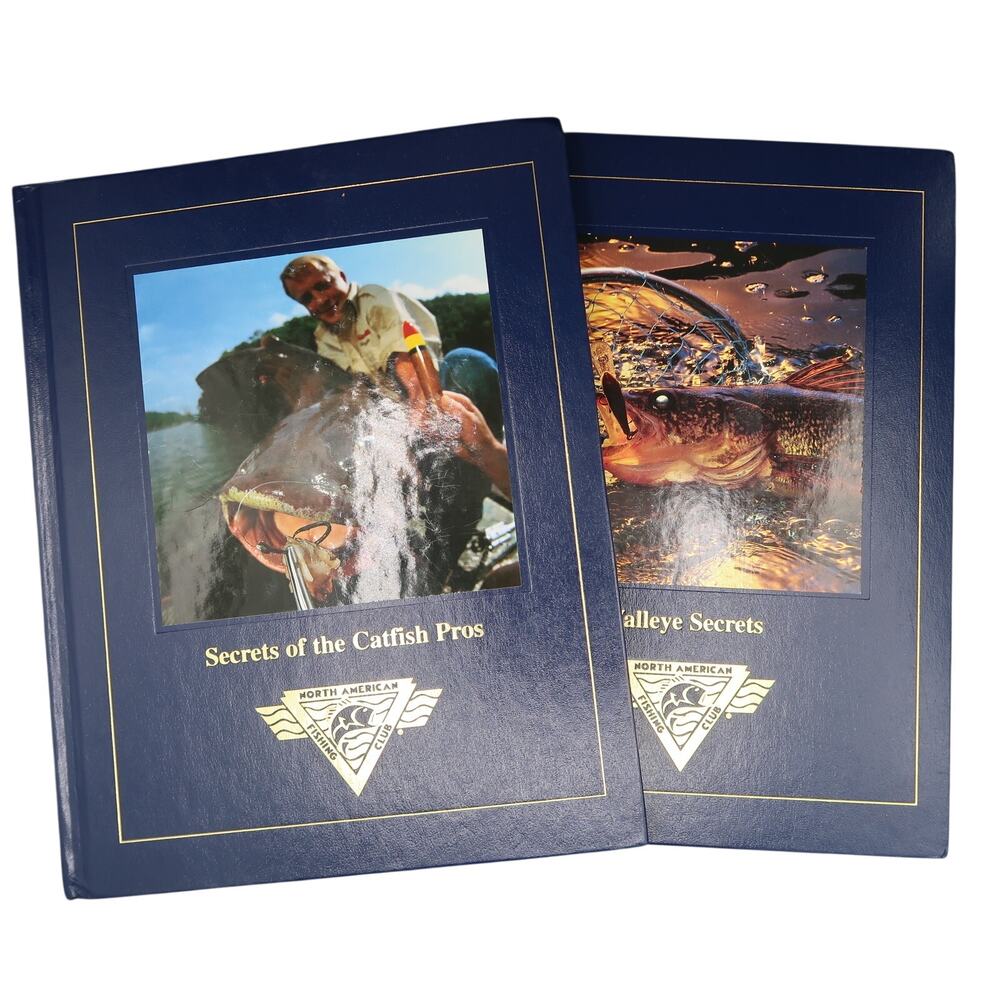 North American Fishing Club Book Set of 2 Secrets of Catfish Pro Walleye Secrets